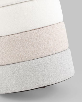 Пуф с ящиком Hive XS букле бежевый_5