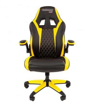 Кресло геймерское CHAIRMAN GAME 15 Черный Желтый_2