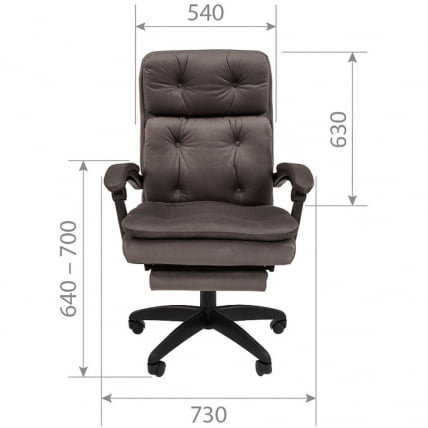 Офисное кресло Chairman Хоме 442 Черное / Home_18