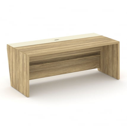 Стол руководителя прямой без тумбы Corner COR.SR-20 Гикори Песочный Ваниль_1