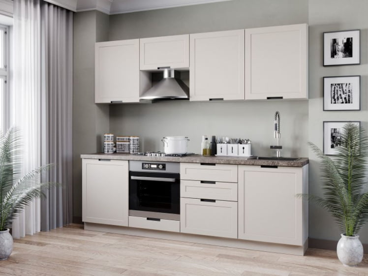 Шкаф кухонный 800 высокий Джамис ЛД 296.460.000.113 Белый Кашмир_2