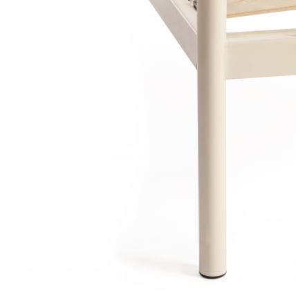 Кровать ERIC Wood slat base металл, 160*200 см (Queen bed), Белый (butter white)_6