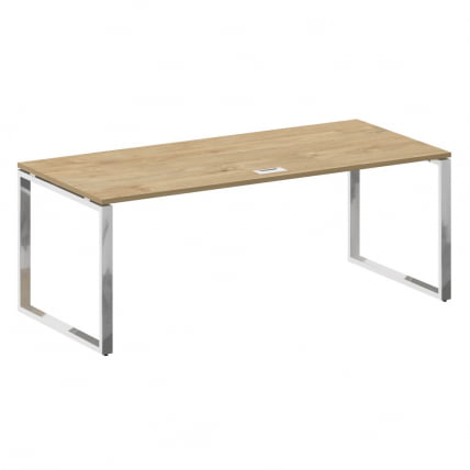 Стол руководителя прямой без тумбы SHIFT SK.SR-200 Тиквуд Светлый/Капучино_1