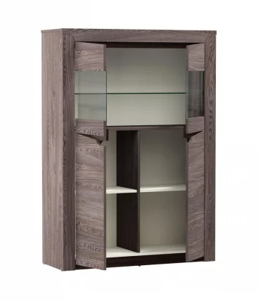 Шкаф комбинированный Лючия 33.15 Ясень анкор темный Венге_1