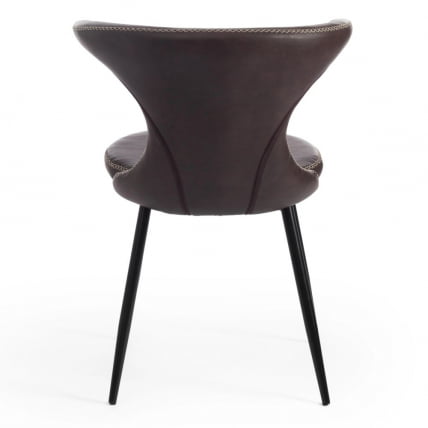 Стул FLAIR (mod. 9020) / 1 шт. в упаковке экокожа/металл, 60 х 56 х 78 см , коричневый 1/черный_6