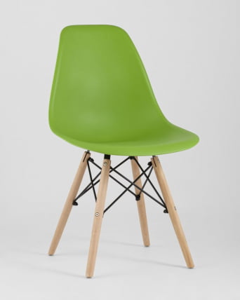 Стул Еамес Стйле ДСВ зеленый (разборный каркас) / Eames Style DSW_1