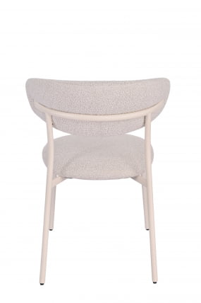 Стул обеденный Айла серый белые ножки / Ayla_4