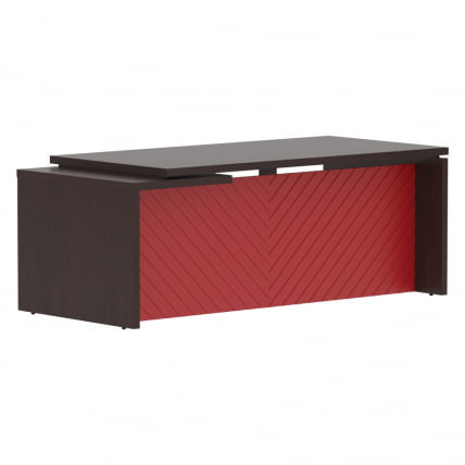 Стол руководителя правый Torr LUX TLCT 209 R Венге Магия Красный_0