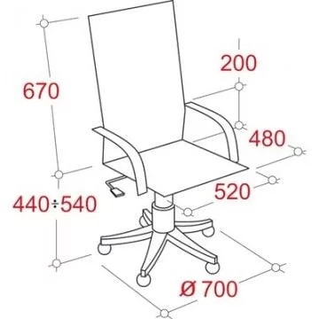 Кресло EChair-625 TJP 335722 Сине-черное_1