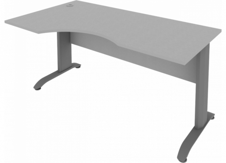 Стол криволинейный левый Riva ПЛ.СА-1 Л Серый_0