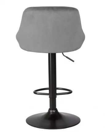 Стул барный DOBRIN LOGAN BLACK Серый велюр MJ9-75_4