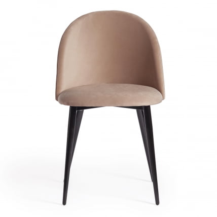 Стул MONRO (mod. 710) ткань/металл, 56х51х80 см, высота до сиденья 47 см, бежевый barkhat 5/черный_4