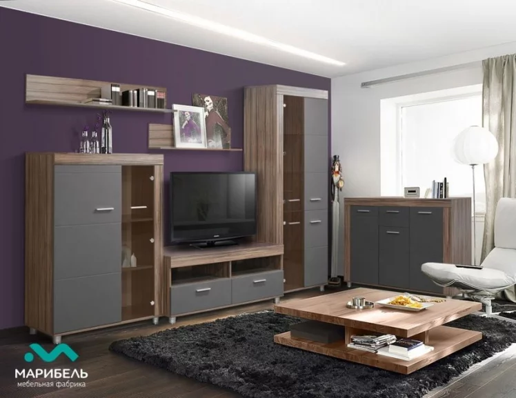 Комодино Бэлла-5 01 Смоки софт Индиан эбони темный_1