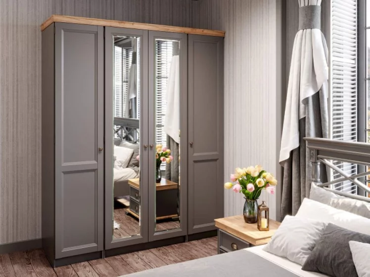 Спальный гарнитур Амели №12 Оникс серый_3