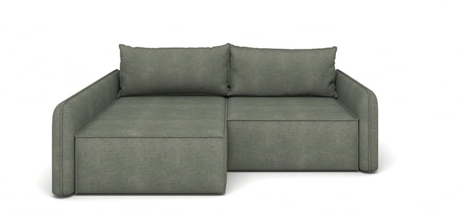 Диван угловой Лофт левый ткань Jasper viridian (1760*2320*810) Серо-зеленый, 2117898/50635/8_2