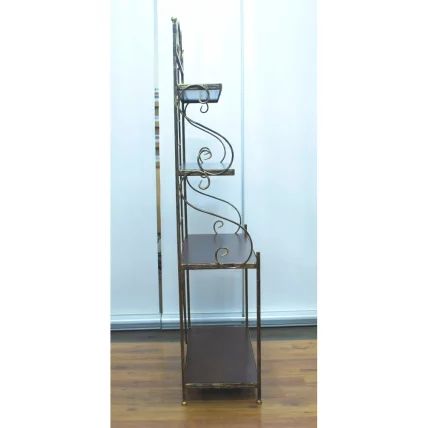 Этажерка Полонез кованая 700 с деревянными полками_1