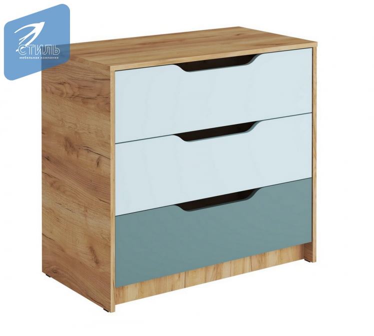 Комод RICH КМ-001 Миндаль/Глиняный серый/дуб крафт золотой_2