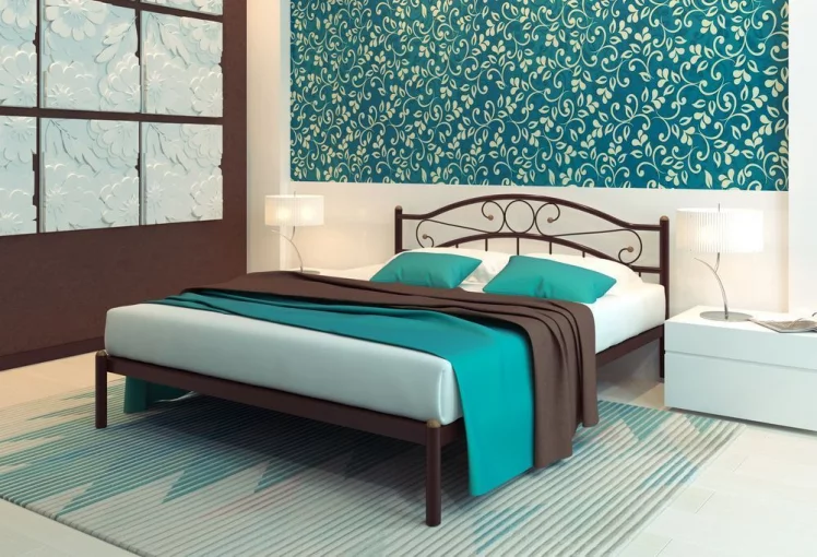 Кровать Надежда 1200х1900 Коричневая_0