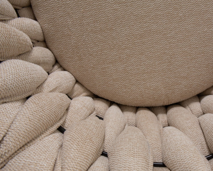 Стул барный DOBRIN LEON Бежевая ткань LAR 275-1_8