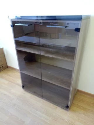 Шкаф со стеклянными дверьми и топом TMC 85.2 (Дуб Каньон)_5