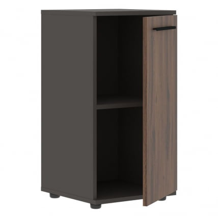 Шкаф колонка с глухой малой дверью ЕДИС ЕЛCС 42.1 Дуб Денвер темный Черный Мокко / EDIS ELCS_1