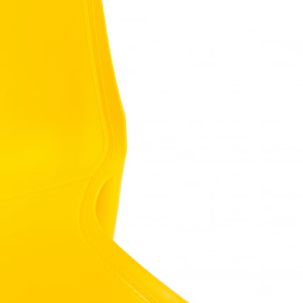 Стул GENIUS (mod 75) металл/пластик, 46x56x84cм, желтый/ножки хром_6