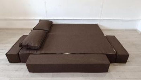 Диван прямой бескаркасный Хит (Berhouse) Цвет фасада: Биттер; Тип: Прямой; Материал фасада: Рогожка_6