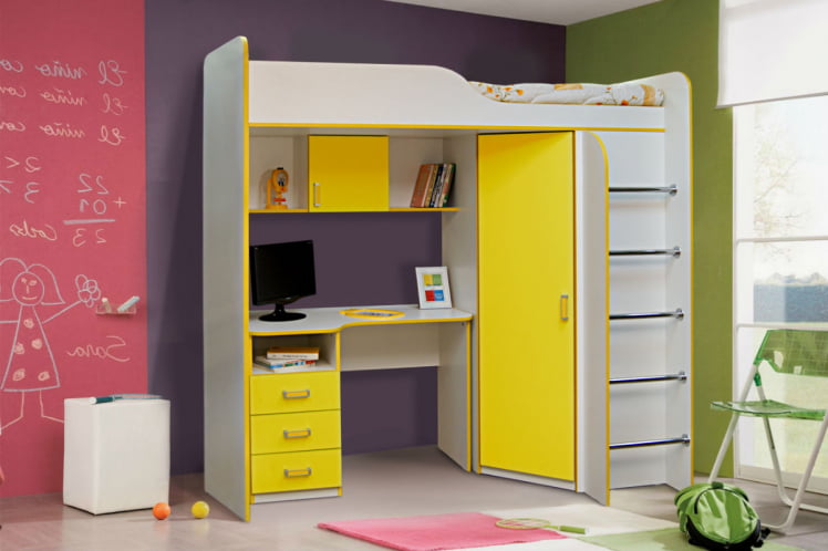 Уголок школьника №9 Дуб молочный/Желтый_0