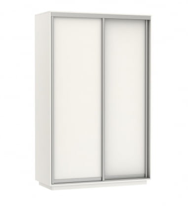 Шкаф-купе двухдверный Экспресс Дуо Элемент 1200х2200h Белый снег_0