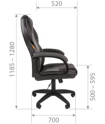 Кресло для руководителя CХАИРМАН 299 Черный / CHAIRMAN_4