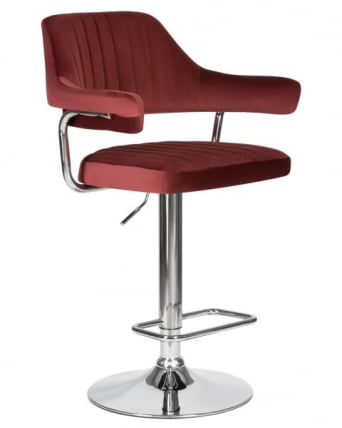 Стул барный ДОБРИН CХАРЛЙ (винный велюр (МДЖ9-35)) 2 шт / DOBRIN CHARLY (MJ9-35))_4
