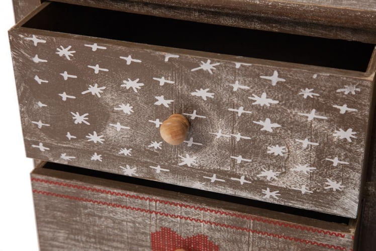 Тумба с 5 ящиками Secret De Maison CHRISTMAS 5 ( mod. HX16-011NS ) Коричневый_7