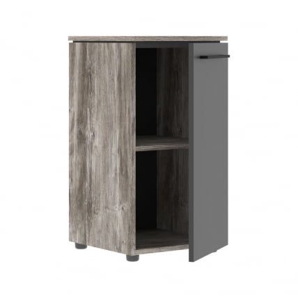 Шкаф-колонка с глухой малой дверью MORRIS TREND MLC 42.1 сосна Нордик Антрацит_1