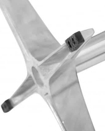 Кресло дизайнерское DOBRIN SWAN Серая ткань IF11_7