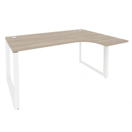 Стол эргономичный правый на О-образном м/к ONIX O.MO-SA-4R Дуб Аттик/Белый_0