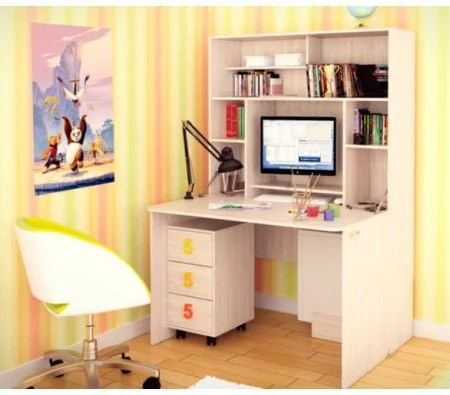 Стол-трансформер Для отличника вишня оксфорд_0