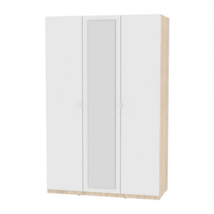 Шкаф распашный R-198х135х60-1-TR-M(ДСС-Белый)_0