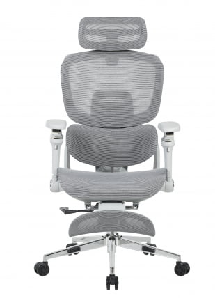 Кресло офисное ТопЧаирс Продигй с оттоманкой серый / TopChairs Prodigy_2