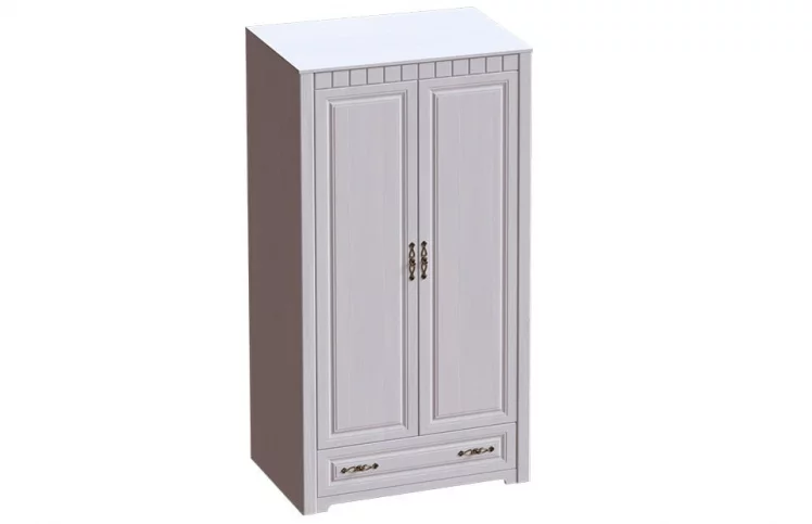 Шкаф 2-х дверный Прованс 01 Бодега белая Платина премиум_0