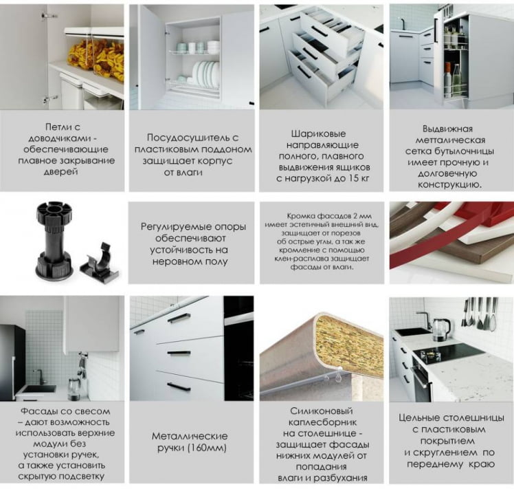 Гарнитур кухонный 2800 Антрацит 2800_2