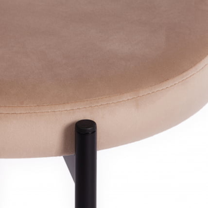 Стул REVO (mod. 7033) ткань/металл, 47х54х82 см, высота до сиденья 47 см, бежевый barkhat 5/черный_6