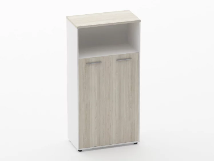 Шкаф 3 широкий закрытый с нишей Deka 10.16.131 Дуб Сантана светлый/Белый_0