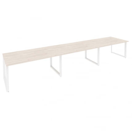 Стол переговорный (3 столешницы) ONIX O.MO-PRG-3.4 Денвер Светлый/Белый_0