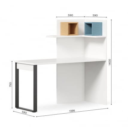 Стол 1400 Милтон ЛД 537.080.000 Белый Шенилл_4