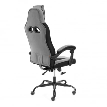 Кресло Arena metalBL велюр, серый/черный, 29/35_3