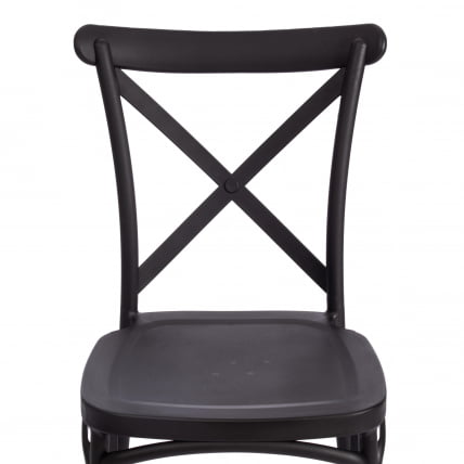 Стул CROSS (mod. PL24) пластик, 48 х 58 х 89 см, Black (черный) 05_10