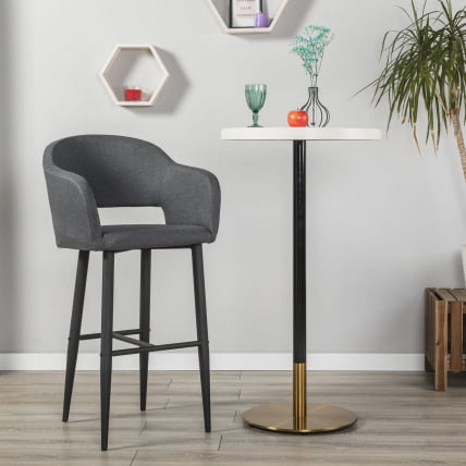 Кресло Бар Oscar Б темно-серый/черный_4