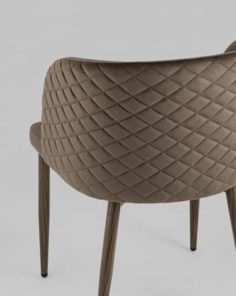 Стул Оскар велюр коричневый 2 шт_4