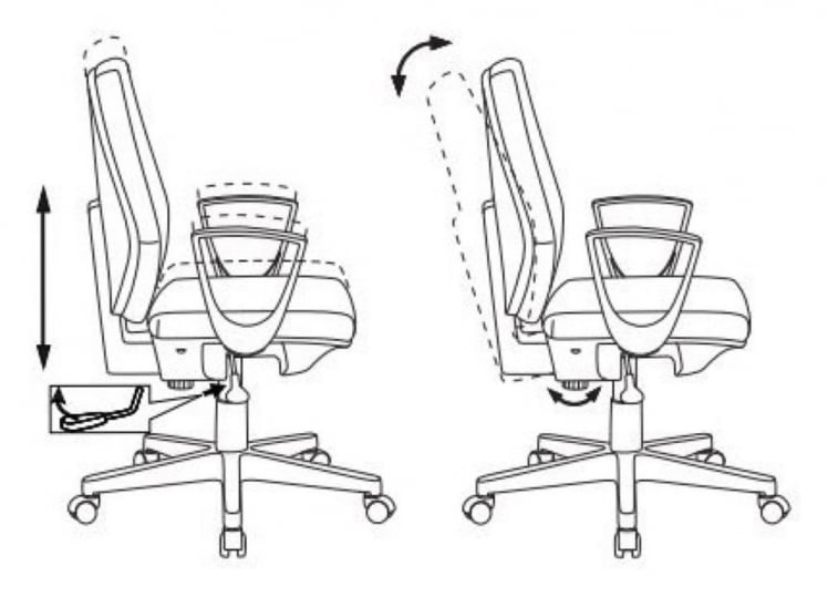 Кресло для оператора Бюрократ CH-545 Синий 38-415_5