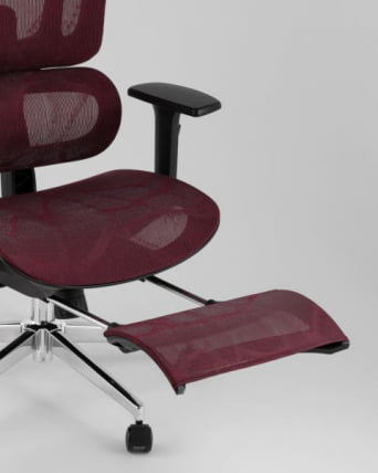 Кресло офисное ТопЧаирс Нимбус бордовый / TopChairs Nimbus_11